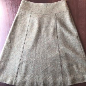 J Crew Wool Skirt - Green, size 2